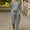 Gray, variant on Babysbule Womens Tops Sets Blouse Fashion Woman Long Sleeve Blouse +Loose Pants Sets Fall Fahion