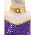 thumbnail image 3 of inhzoy Kids Girls Sequins Arabian Princess Dress-Up Wedding Birthday Festival Party Fancy Outfit 6-16 Purple 8, 3 of 7