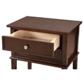 thumbnail image 4 of Maklaine Contemporary Engineered Wood 2 Drawer Nightstand in Cappuccino, 4 of 7