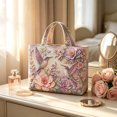 thumbnail image 6 of ZhangC Hummingbird Quilted Tote Bag for Women, 15.8x16.9 Inch Large Capacity Printed Shoulder Handbag, Lightweight Shopping Travel Purse with Inner Pocket, 6 of 6