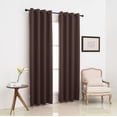 thumbnail image 2 of Cortinas opacas con ojales tipo Pickluc, 213 cm, 2 paneles, color chocolate, 2 of 6