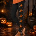 thumbnail image 2 of Halloween Leggings for Women Pumpkin Tights Pants Halloween Outfit Funny Fall High Waist Athletic Tights Stretchy Cute Yoga Legging, 2 of 4