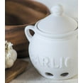 thumbnail image 3 of Fox Run Brands Ceramic Garlic Container Storage Jar, White, 5.75" x 5.25" x 5.5" Garlic Kepper, 3 of 6