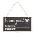 thumbnail image 2 of NICEXMAS Wifi Password Sign Wooden Password Management Guest Room Essential Home Decor 2pcs, 2 of 8