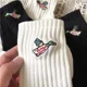 thumbnail image 3 of Calcetines bordados de pato volador MD humano de marca japonesa a la moda calcetines de algodón de tubo medio alto para hombres y mujeres deportes callejeros Du, 3 of 5
