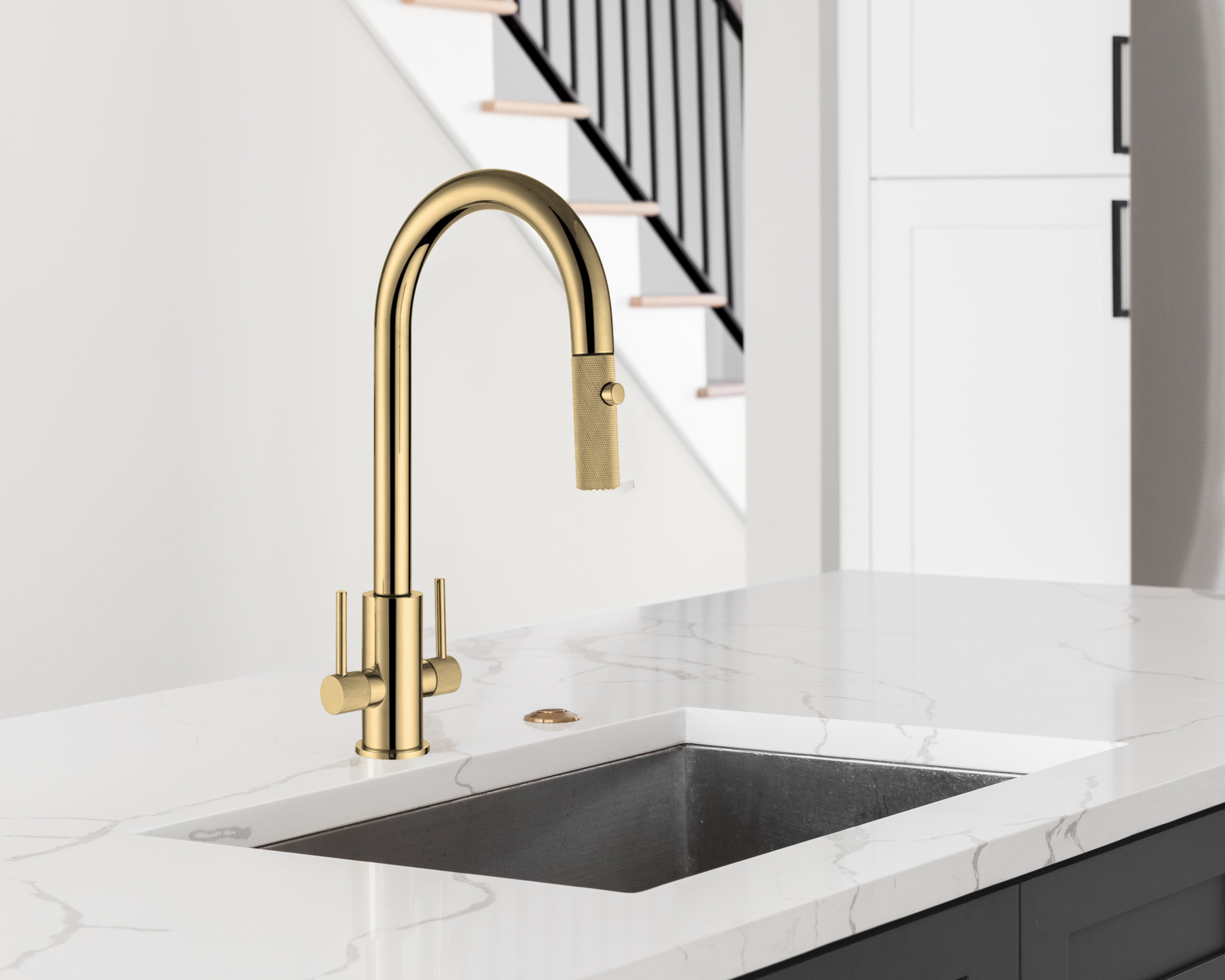 Luxurious Pull-Out Kitchen Faucet