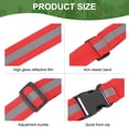 thumbnail image 3 of Uxcell Ceinture de Sécurité Réfléchissante, Ceinture de Sécurité Haute Visibilité Réglable Ceinture Lumineuse Réfléchissante Équipement de Course Extérieur Rouge, 3 of 7