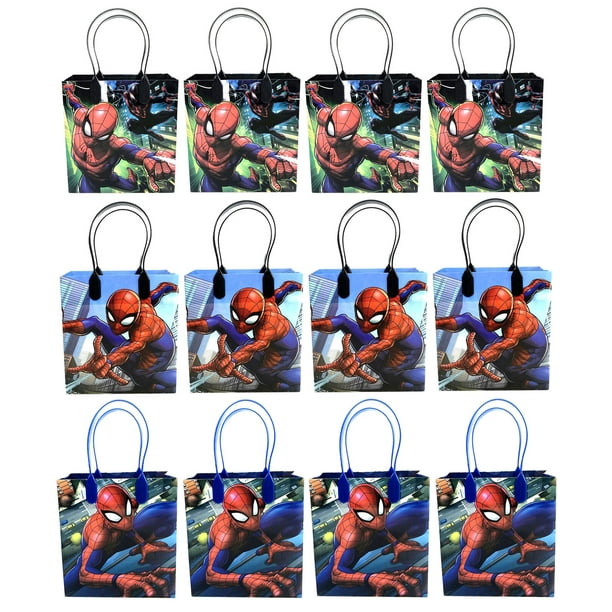 12pcs Marvel Spiderman Goodie bags Party Favor Goody Bags SpiderMan