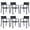 Black, variant on Vicllax Outdoor Patio Dining Chairs Set of 2, Stackable metal chairs with All-Weather Steel Metal Frame for Yard Deck Poolside Porch, Black