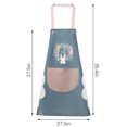 thumbnail image 4 of Delantal Bolsillo PVC Babero ajustable Sin mangas Delantal de cocina para el hogar Accesorio de cocina, Tipo 1, Azul Yuarrent HA003449-01, 4 of 6
