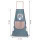 thumbnail image 4 of Delantal Bolsillo PVC Babero ajustable Sin mangas Delantal de cocina para el hogar Accesorio de cocina, Tipo 1, Azul Sweethay HA003449-01, 4 of 6