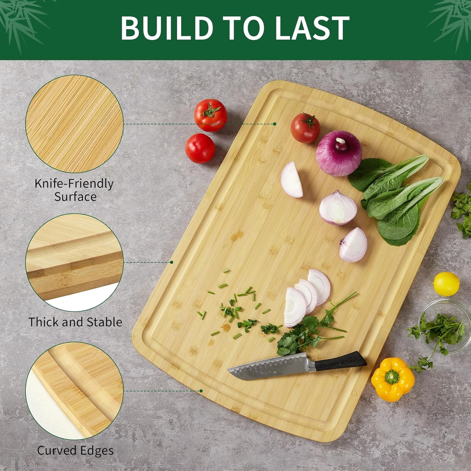 Extra Large Bamboo Cutting Board 30"x20"x0.8" – Thick Wooden Butcher Block with Juice Groove for Meat, Charcuterie & Turkey Carving – Stove Top Cover, Heavy Duty Chopping Board for Kitchen Counter