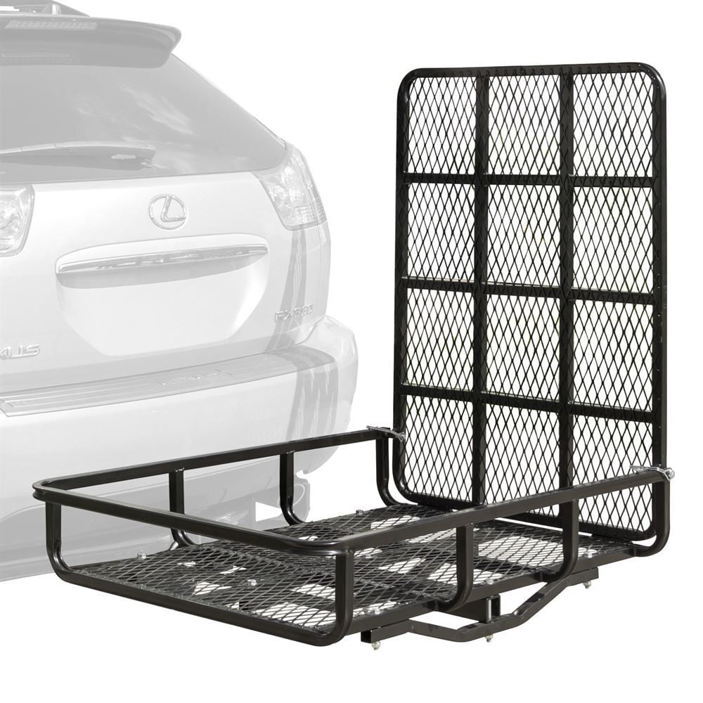 Elevate Outdoor UCC500 Hitch-Mounted Steel Cargo Carrier with Ramp - 500 lb Cap