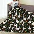 thumbnail image 6 of Lsque funny Goose Pattern Fuzzy Fleece Throw Blanket Extra Large,Super Soft,Fluffy and Warm Blankets for Couch,Bed,All Season Use-40"x30", 6 of 7