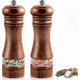 thumbnail image 1 of Adjustable Wooden Spice Grinder Set - 2 Piece Salt and Pepper Mill Collection, 1 of 5