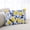 Yellow, variant on Summer Lemon Standard Pillow Covers, Watercolor Yellow Blue Garden Floral Soft Breathable Throw Pillow Cases with Invisible Zipper, Decorative Pillowcase Pillows Protectors for Sofa Bed Chair 20"x26"