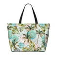 thumbnail image 2 of Disketp Watercolor Palm Tree Bolsa de Playa de Gran Capacidad, Bolso Impermeable y a Prueba de Arena para Mujer, Ideal para Playa, Piscina y Natación, 2 of 7