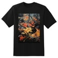 thumbnail image 2 of Plus Size Shirt for Women Black Tops for Women Short Sleeves Shirt for Women Oil Painting T Shirt Crewneck Shirt for Women XL, 2 of 5