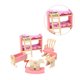 thumbnail image 4 of Tholdsy Mini juego de muebles para casa de muñecas, casa modelo de juguete para niños, juego de muebles de madera, juguete educativo para niños, juego Muebles de casa de muñecas Literas Tholdsy FN000080-01B, 4 of 6