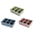 thumbnail image 4 of Billuyoard Molde de silicona para cubitos de hielo, lavable, resistente al calor, 6 rejillas, jugo de gelatina, bebidas, refrescos, casa, Type2 NO2, 4 of 6