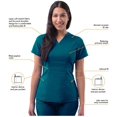 thumbnail image 3 of Adar Pro Scrubs For Women - Tailored Peplum Scrub Top, 3 of 6
