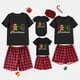 thumbnail image 1 of Pijamas familiares a juego de Navidad, conjunto de pijamas negros de Navidad, hombre de jengibre, amor, 1 of 3