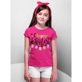 thumbnail image 3 of Happy Easter Egg Hunting Church Christian Event Group Youth T-shirt, Youth XL, Cyber Pink, 3 of 5
