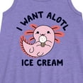 thumbnail image 2 of Instant Message - I Want Alotl Ice Cream - Toddler and Youth Girls A-line Dress, 2 of 5