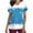 Blue, variant on QATAINLAV Novelty Holiday Scrubs for Women 2024 Christmas Nursing Scrub Tops Cute Snowflake Printed Short Sleeve V Neck Medical Working Uniform Blouse with Pockets on Sale Black XXL