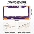 thumbnail image 2 of Aluminum License Plate Frame 2 Pack Car Exterior Accessory Car Tag Holder for Front Rear Plates Cars Decor Halloween Elements Purple, 2 of 6