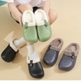 thumbnail image 4 of Classic Fur Lined Clogs Waterproof Winter Fuzzy Slippers for Women Men Indoor and Outdoor, 4 of 12
