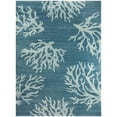 thumbnail image 3 of Caistor Coastal Coral Print Area Rug, 3 of 5