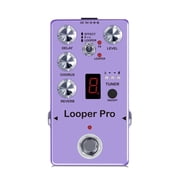 Guitar Effector Guitar RE-05 Loop Guitar Effector Looper Tuner Mini Guitar Looper Effect Pedal Full Metal Shell with Reverb Chorus Delay Effects