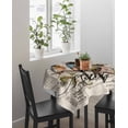 thumbnail image 4 of Country Birds Tablecloth Square Table Cloth 54x54, Waterproof Tablecloth Outdoor Table Cloth, Envelope Postmark Vintage Farmhouse Botancial Washable Table Cover for Kitchen Dining Party, 4 of 8