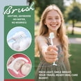 thumbnail image 4 of 40-pack mint disposable mini toothbrush - no water needed 5-in-1 pre-coated soft-bristle brush, floss, toothpick, tongue scraper - essential for travel, flight, hotel, camping, car, guest use, suitab, 4 of 4