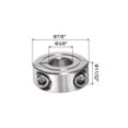 thumbnail image 2 of Uxcell 2 Packs Double Split Shaft Collar 3/8 Bore Two-Piece Clamping Collar, 7/8 OD, 11/32 Width, Stainless Steel, 2 of 6