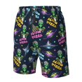 thumbnail image 4 of Logiee Monster Pizza Print Mens Swim Trunks Quick Dry Board Shorts,Breathable Hawaii Beach Shorts Swimwear Bathing Suits-Medium, 4 of 6