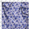 thumbnail image 3 of Soimoi Floral Print, Silk Fabric, Decor Sewing Fabric by The Yard 42 Inch Wide,Decorative Fabric for Shirts Suits Ties, Purple & Blue, 3 of 6