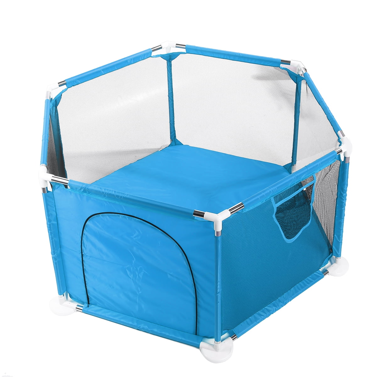 Portable Playard Play Pen for Infants and Babies Lightweight Mesh Baby Playpen 