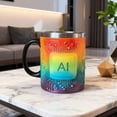 thumbnail image 2 of Taza de acero inoxidable con resina y tecnología de conservación del calor, con diseño de chip, para café y cerveza, ideal como regalo para aficionados a la tecnología., 2 of 8