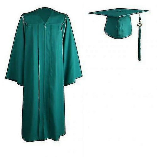 2022 Adult Zip Closure University Academic Graduation Gown Robe Mortarboard Cap
