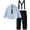 Black, variant on Boys Long Sleeve Button Up Shirt and Pants Outfit Set, Classic School Formal Wear for Kids, Academic Style Performance Suit, Daily Casual Wear, Ages 3-13
