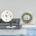 thumbnail image 2 of Reloj de pared decorativo moderno y funda de almohada navideña para el hogar, la oficina, la sala de estudio, el sofá, el interior del coche, números, 2 of 8