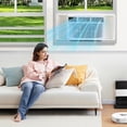 thumbnail image 3 of 8000 BTU Wi-Fi Connected Window Air Conditioner Cools up to 450 Sq Ft Quiet Smart window ac unit with Remote App Control Easy Install air conditioner for bedroom Office Home White, 3 of 9