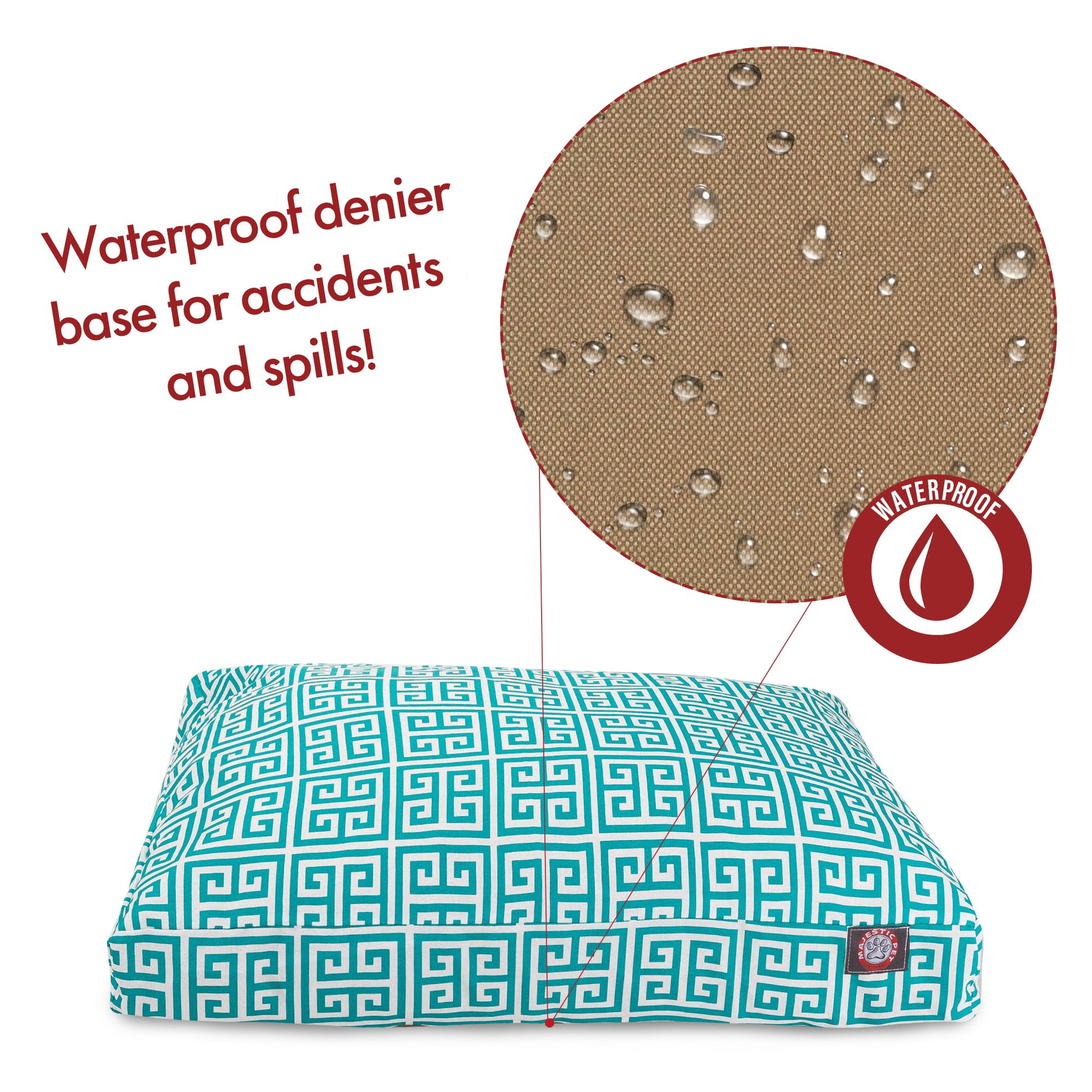 Majestic Pet | Towers Shredded Memory Foam Rectangle Pet Bed For Dogs, Removable Cover, Pacific, Large