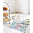 thumbnail image 4 of Blue Easter Bunny Kitchen Dish Towels for Drying Dishes Set of 2, Spring Daisy Modern Ombre Striped Waffle Weave Microfiber Hand Tea Bathroom Towels Quick Dry & Absorbent Towel 12x12, 4 of 7