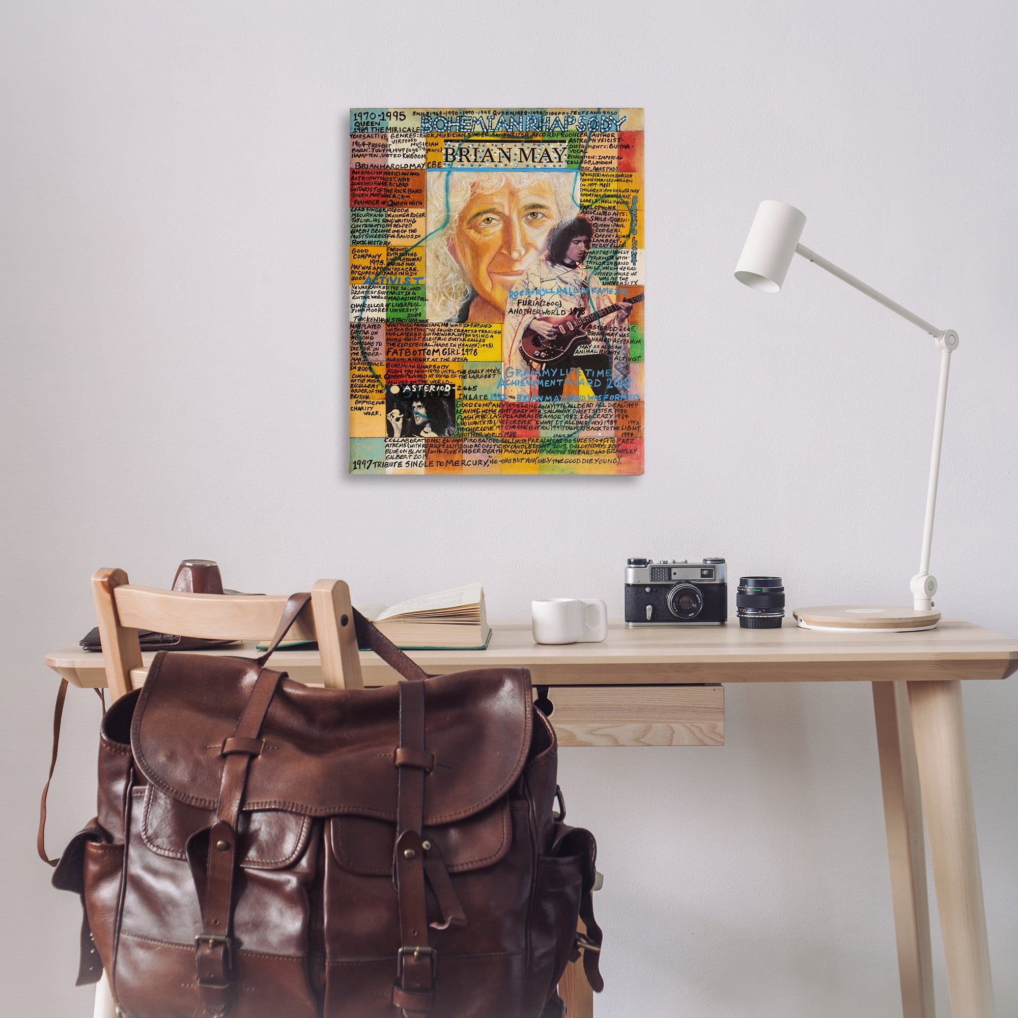 Stupell Industries Brian May Collage People Drawing Wrapped Canvas Art Print Wall Art, 30 x 40