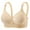 Beige, variant on Wdfiry Women's Plus Size Bra Embroidery Comfortable Breathable No Underwire Push Up Bra Full Coverage Soft Support Bralettes