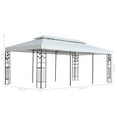thumbnail image 5 of vidaXL Gazebo 3x6 m Blanc, 5 of 5