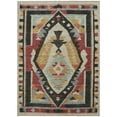 thumbnail image 3 of HomeRoots 625798 3 x 5 ft. Red Gold & Gray Tribal Washable Transitional Indoor & Outdoor Rectangle Area Rug, 3 of 9